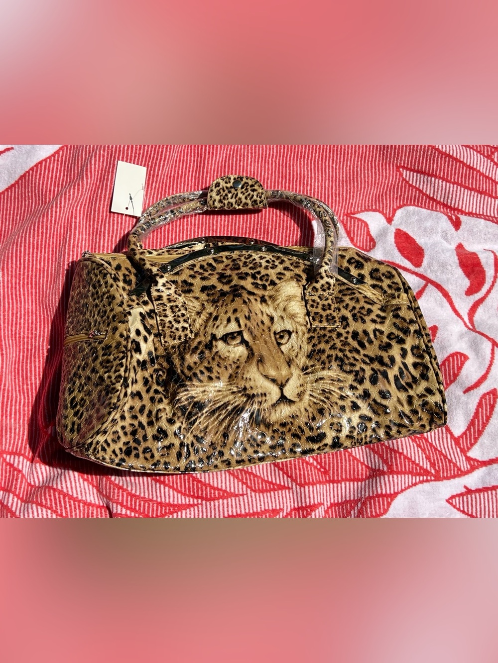 Leopard Print Large Tote/Handbag/Purse